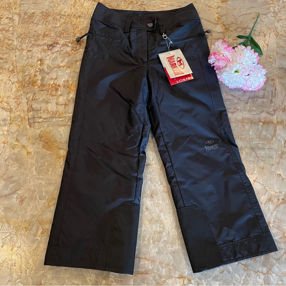 NWT Girls Marker Black Ski/Snowboard Pant Size 8
